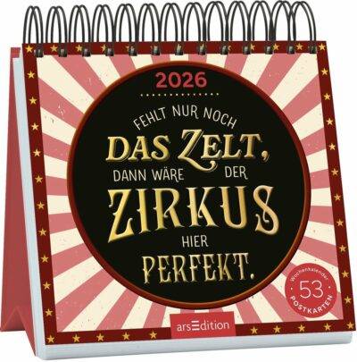 Postkartenkalender 2026 Fehlt nur noch