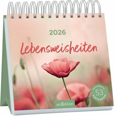 Postkartenkalender 2026 Lebensweisheiten