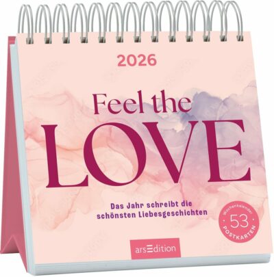 Postkartenkalender 2026 Feel the Love