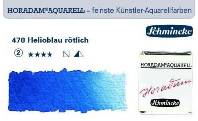 HORADAM® AQUARELL Helioblau rötlich 1/2 N.